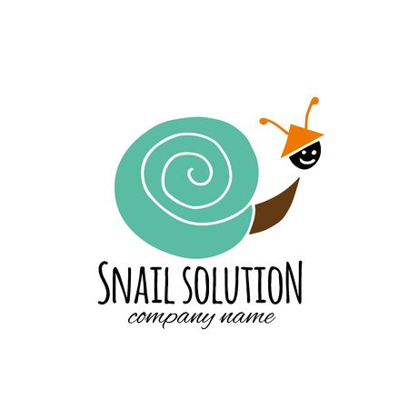 Funny snail for your designのイラスト素材