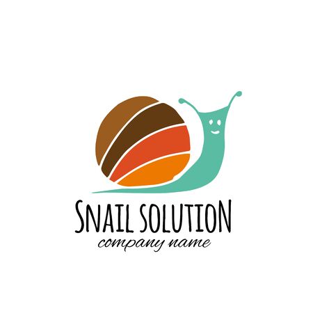 Funny snail for your designのイラスト素材