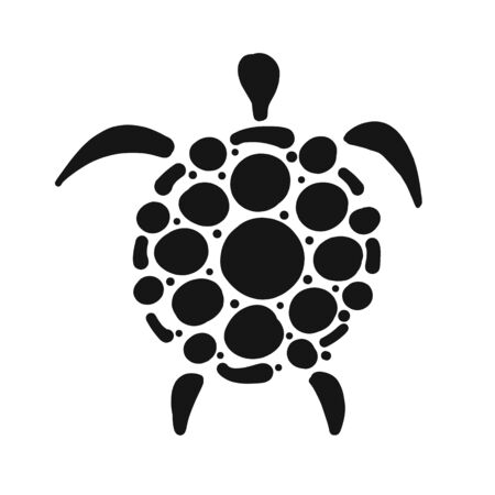 Turtle  silhouette for your designのイラスト素材