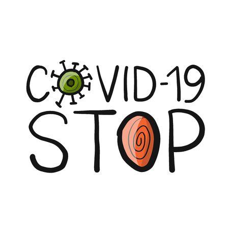 Coronavirus covid-19, design icon isolated on whiteのイラスト素材