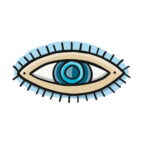 Eye icon. Sketch for your designのイラスト素材