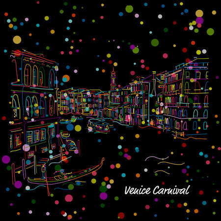 Venice, Grand Canal. Sketch for your designのイラスト素材