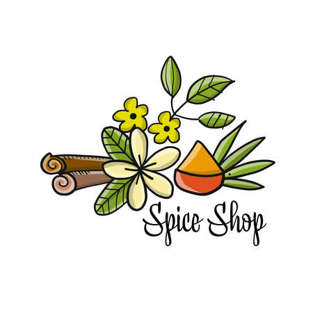 Design background for spice shopのイラスト素材