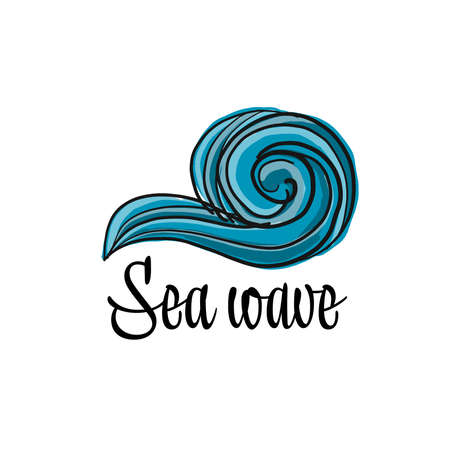 Abstract sea wave for your designのイラスト素材