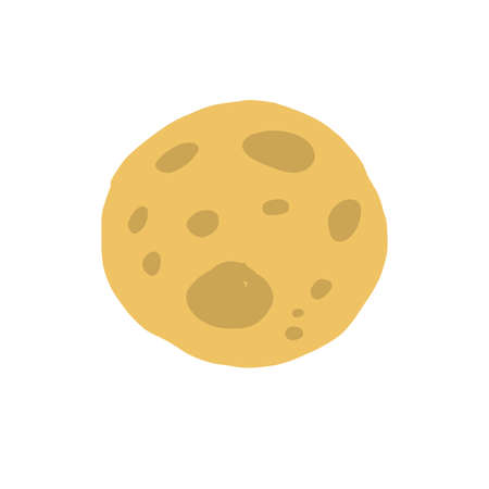 Yellow Moon isolated for your design