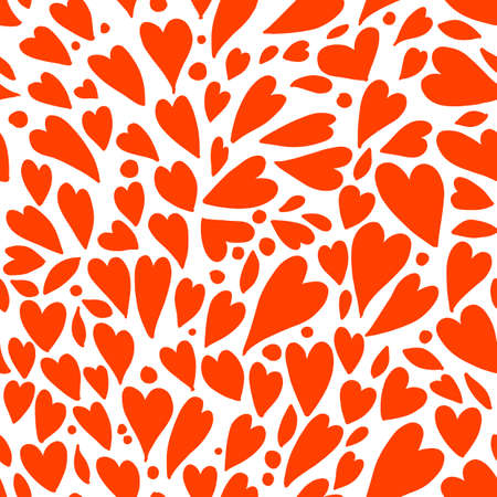 Valentine background, heart shapes. Love seamless pattern for your design