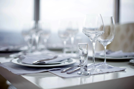 served table