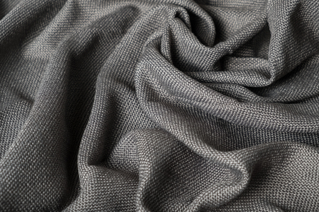 Crumpled fabric background and texture. Abstract background, empty templateの写真素材
