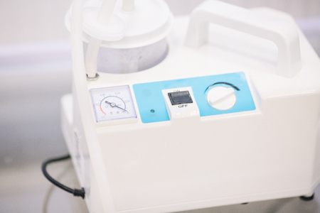 Sputum suction devices for patients. Basic Suction Pump, surgical suction device in medical operating roomの写真素材