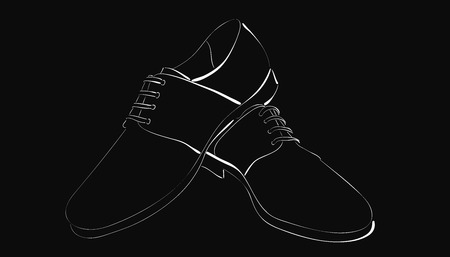 men  's shoesのイラスト素材