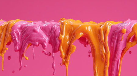 Texture capturing the process of resin art with a camera flash. It highlights the fluidity and the chemical reaction of the hardening material.の素材