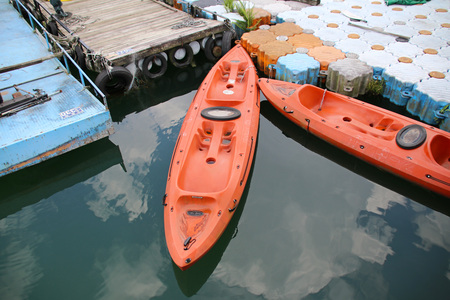 sun moon lakeの写真素材