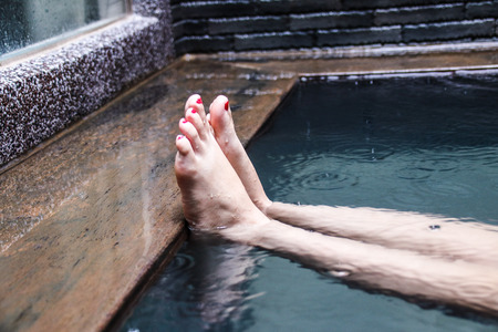 spa and hot springの写真素材