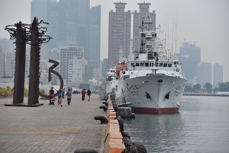 Kaohsiung, Taiwan - September 2, 2019 The Pier-4 Art Centerのeditorial素材