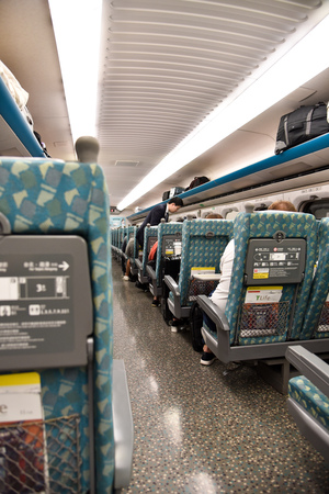 Taiwan High Speed Rail interior compartmentのeditorial素材