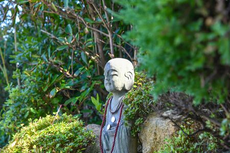 Little monk figurines at Haedong Yonggungsa Temple is the most beautiful temple in Korea.の写真素材