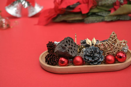 Christmas materialの写真素材