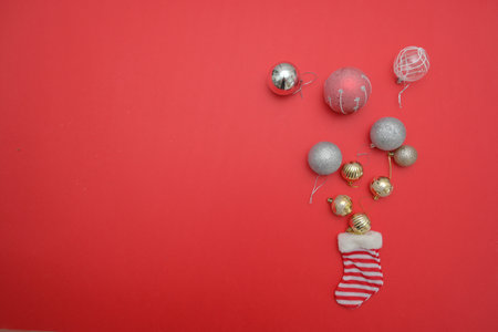 Christmas materialの写真素材