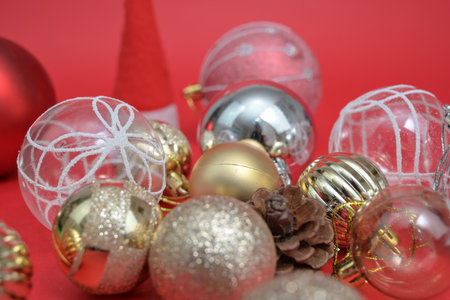 Christmas materialの写真素材