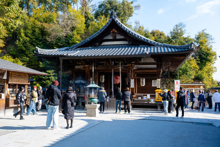 Kyoto, Japan - Jan 08, 2024: Fudo Hall in Kinkakuji Temple.の写真素材