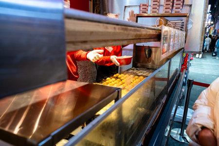 Unidentified street food vendor.の写真素材