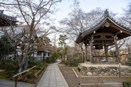 Kyoto, Japan - Jan 08, 2024: Jojakko-ji Temple in Arashiyama, Kyoto, Japan.の写真素材