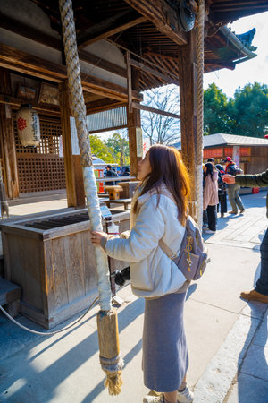 Kyoto, Japan - Jan 08, 2024: Fudo Hall in Kinkakuji Temple.の写真素材