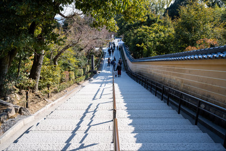Kyoto, Japan - Jan 08, 2024: Fudo Hall in Kinkakuji Temple.の写真素材
