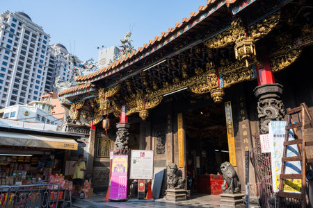 Hsinchu City, Taiwan - September 1, 2024: Hsinchu City God (Chenghuang) Templeの写真素材