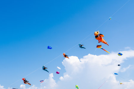 Taiwan September 1, 2024: Hsinchu City International Kite Festivalの写真素材