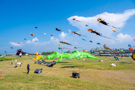 Taiwan September 1, 2024: Hsinchu City International Kite Festival