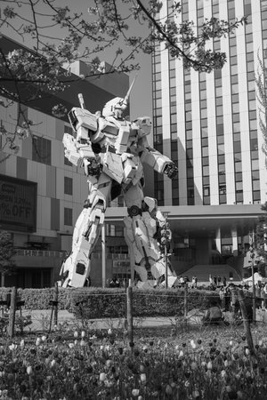 Tokyo, Japan - APR 14, 2024: The Gundam Base Tokyo is a huge gundam store located in Diver City...