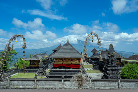 Bali, Indonesia - October 22, 2024: The ancient temple called 'Pura Lempuyang Luhur'. One of the oldest and the most revered temple in Bali.の写真素材
