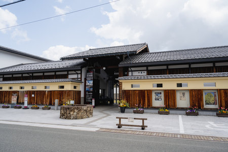 Takayama, Gifu, Japan - APR 17 ,2024: Takayama furuimachinami in Takayama, Gifu, Japan.Takayama Museum of History and Artの写真素材