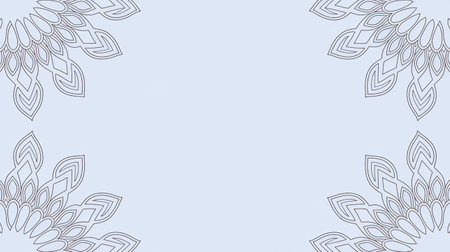 Round mandala on colorful gradient background. Translucent mesh pattern in the form of a mandala. Mandala with floral patterns. Pastel Yoga template. Gradient background with round mandala.の写真素材