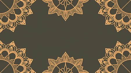 Round mandala on colorful gradient background. Translucent mesh pattern in the form of a mandala. Mandala with floral patterns. Pastel Yoga template. Gradient background with round mandala.の写真素材