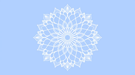 Round mandala on colorful gradient background. Translucent mesh pattern in the form of a mandala. Mandala with floral patterns. Pastel Yoga template. Gradient background with round mandala.の写真素材