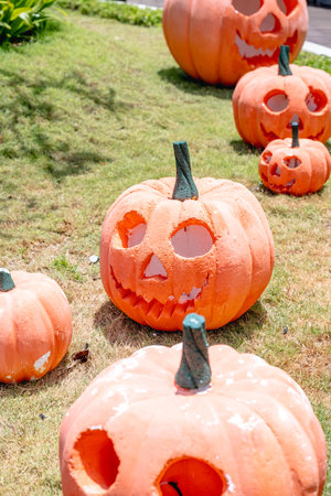 Bali, Indonesia. October 25, 2024: Beachwalk Shopping Center halloween decorationの写真素材