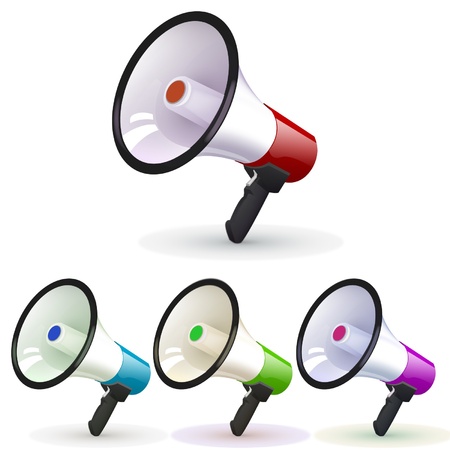 megaphone group designのイラスト素材