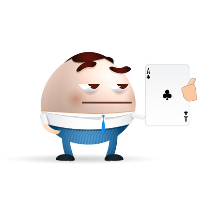 businessman with a cardのイラスト素材