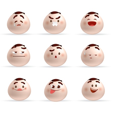 face iconsのイラスト素材