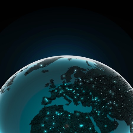 earth close upのイラスト素材