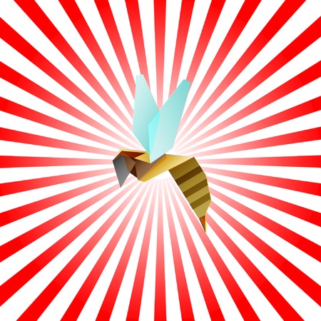 bee abstract backgroundのイラスト素材
