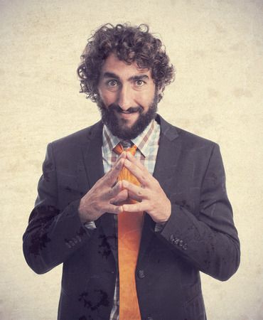 young crazy manの写真素材