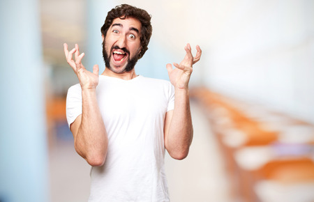 crazy disgust manの写真素材