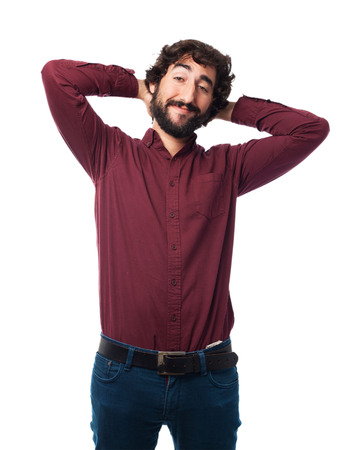 happy young man smilingの写真素材