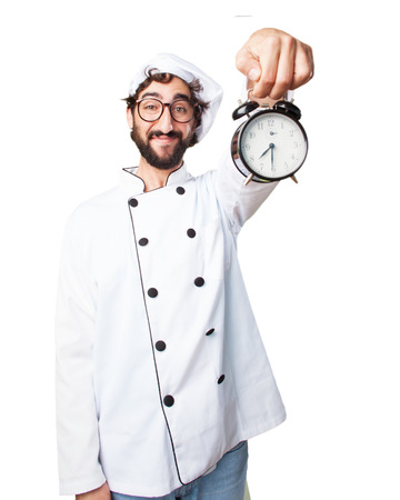 crazy chef happy expressionの写真素材