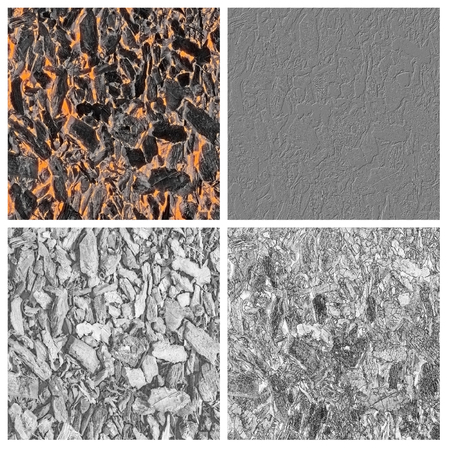 charcoal embersset of empty rouge places to your concept or product