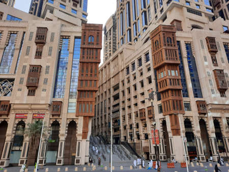Jabal Omar, Makkah - Beautiful view of the high rise buildings of Jabal Omar in front of Masjid Al Haram Mecca. A large number of visitors from all over the world can be seen here.のeditorial素材