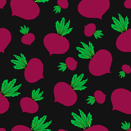 Seamless print mine on a black background. Vector graphics.のイラスト素材